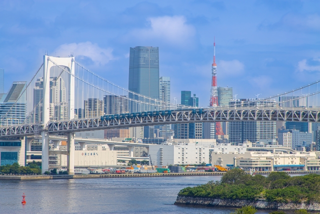 お台場から見る東京タワー